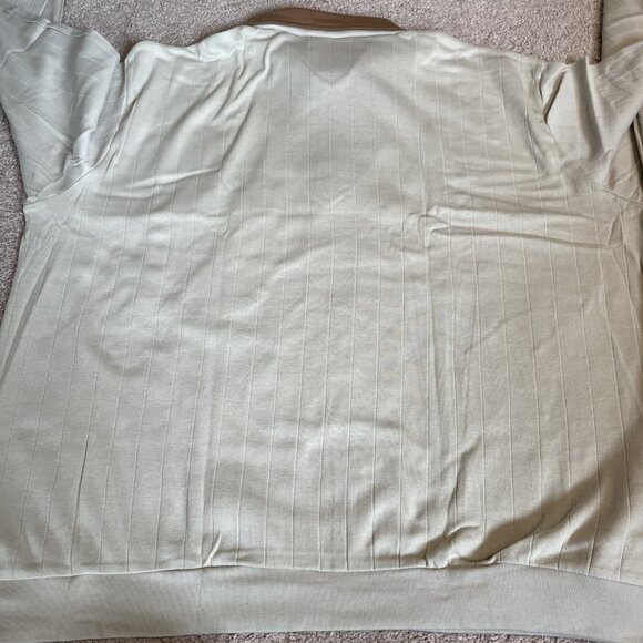 VTG 60s Haband Shirt Sz XXL Blue Beige Long Sleeve Layered Look Madmen Lot of 2 - Picture 14 of 14